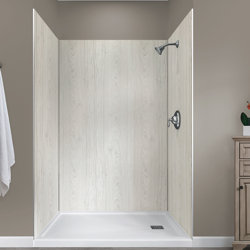 Hazelwood Home Jetcoat™ 78" x 48" x 34" Five Panel Shower Wall & Reviews